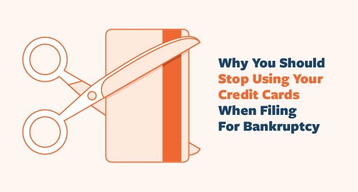 stop using credit cards during bankruptcy